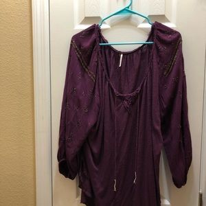 Free people long sleeve blouse